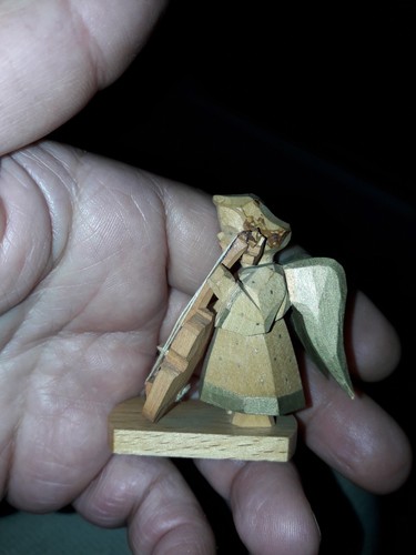 Alte holz figur engel cello - engel,