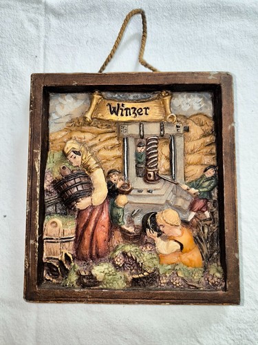 Wachsbild winzer - wachsbild, „winzer“