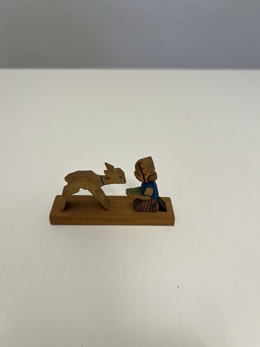 Kleine holzfigur mädchen - kleine,