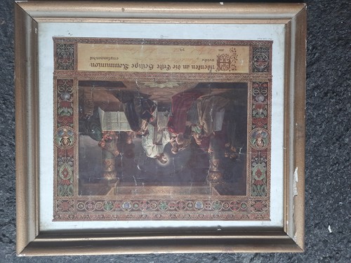 Altes kommunionsbild von - altes,