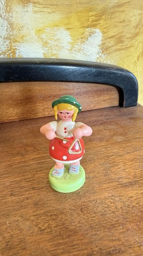Holzfigur musikerin erzgebirge - holzfigur,