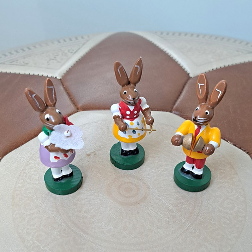 3er set osterhasen figuren - set,