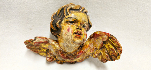 Engelskopf mit flügel 1840 - engelskopf, um