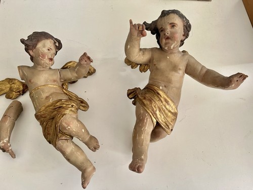 Ein paar antiker - paar, barockputten